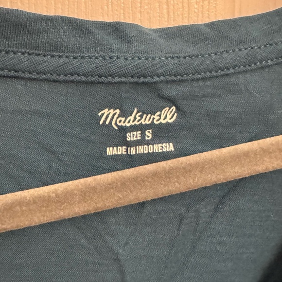 Madewell‎ Deep Teal V-Neck Tank Top - Picture 3 of 3